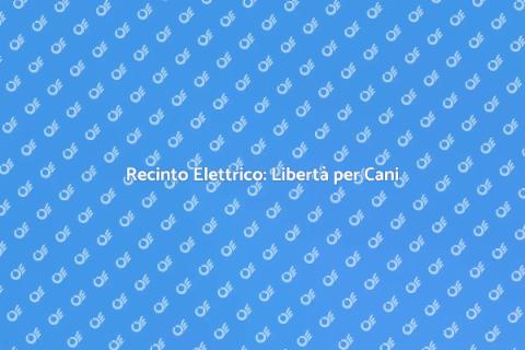Recinto Elettrico per Cani Sicuro