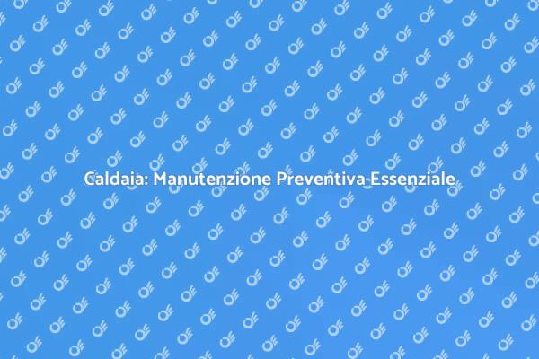 Manutenzione Caldaia: Sicurezza e Comfort