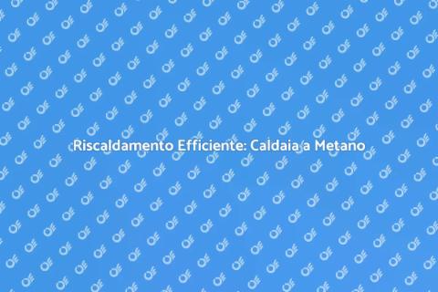 Caldaia a Metano a Condensazione
