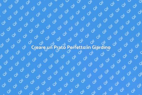 Livellamento del Prato in Giardino