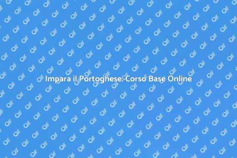Corso di Portoghese di Base Online