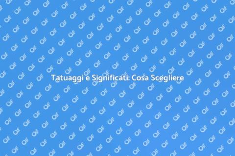 Tatuaggi Simbolici: Significato e Stile