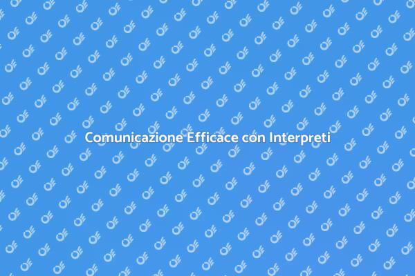 Interpreti: Chiave per Eventi Internazionali