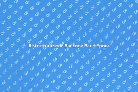 Bancone Bar d'Epoca Restaurato
