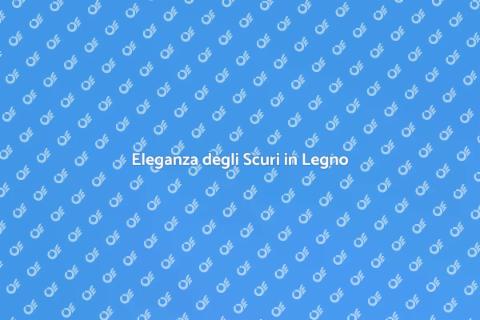 Costruire Scuri in Legno di Qualità