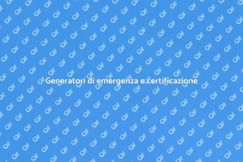 Certificazione energetica generatori