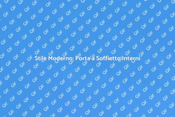 Trasforma i Tuoi Interni con una Porta a Soffietto