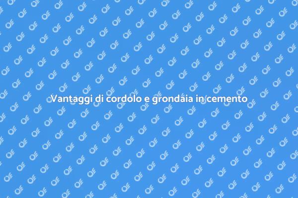 Costruzione di cordolo e grondaia in cemento