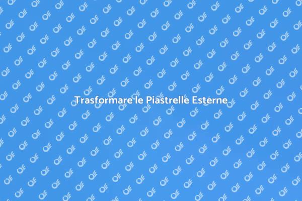 Ristrutturazione Estetica per Esterni