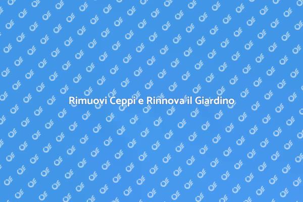 Rinnova il tuo Giardino con l'Estrazione