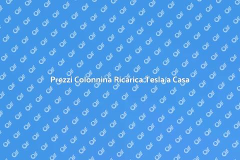 Costo Installazione Colonnina Ricarica