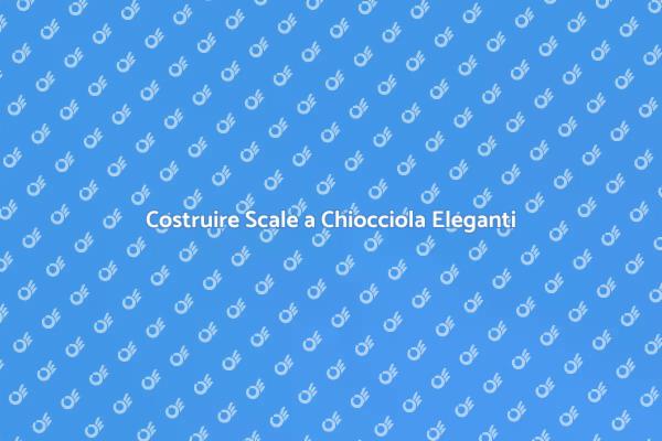 Eleganza delle Scale a Chiocciola