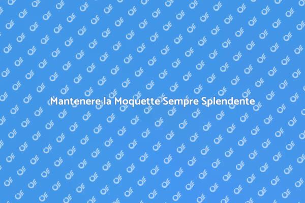 I Segreti per una Moquette Pulita