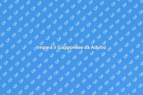 Corso di Giapponese per Adulti