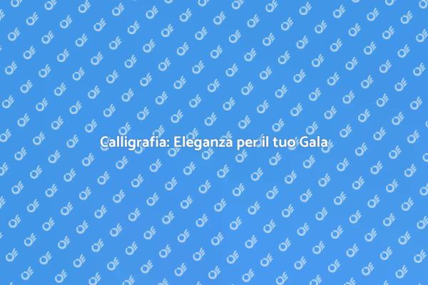 Calligrafo per eventi: un tocco unico