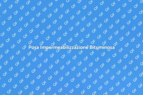 Impermeabilizzazione Bituminosa Efficace