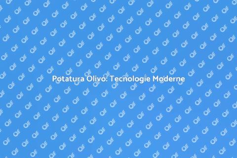 Potatura Olivo: Strumenti Innovativi