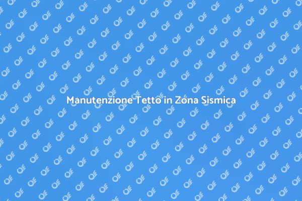 Sicurezza e Pulizia del Tetto Sismico