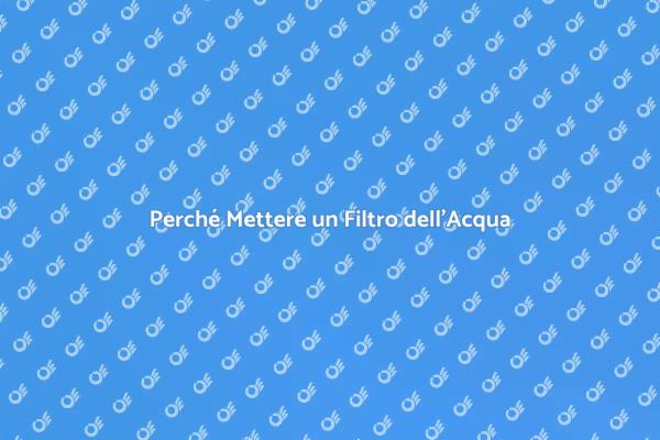 L'Essenziale sul Filtro dell'Acqua