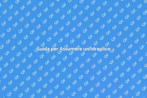Assumi il Miglior Idraulico per Casa
