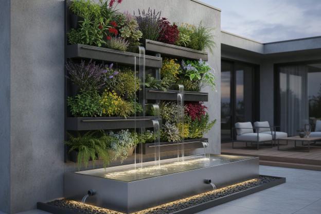 Quanto costa un giardino verticale con raccolta dell'acqua piovana?
