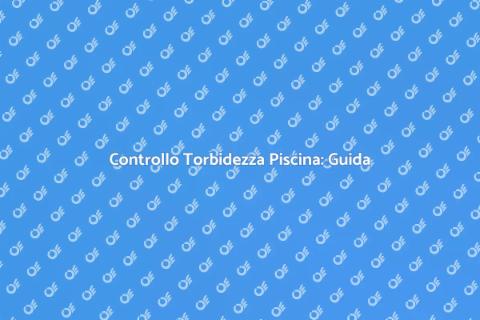Manutenzione Sistemi Acqua Piscina