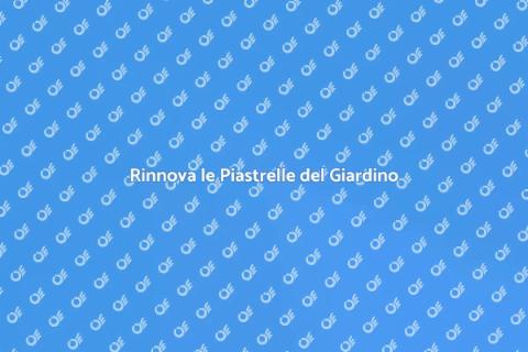 Rifacimento Piastrelle Giardino