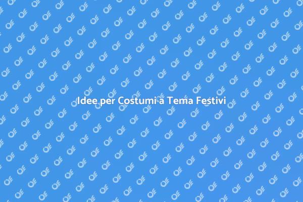 Costumi Creativi per Compleanni