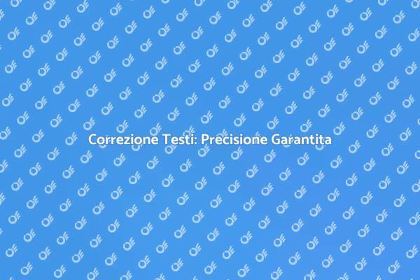 Correzione Testi per Successo Assicurato