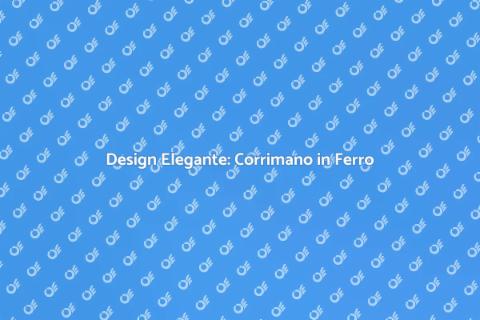 Corrimano in Ferro per Scale Moderne