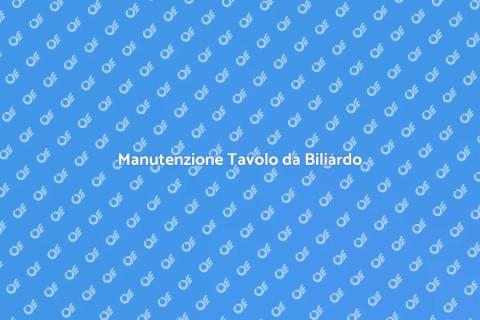 Riparazione Superficie Tavolo Biliardo