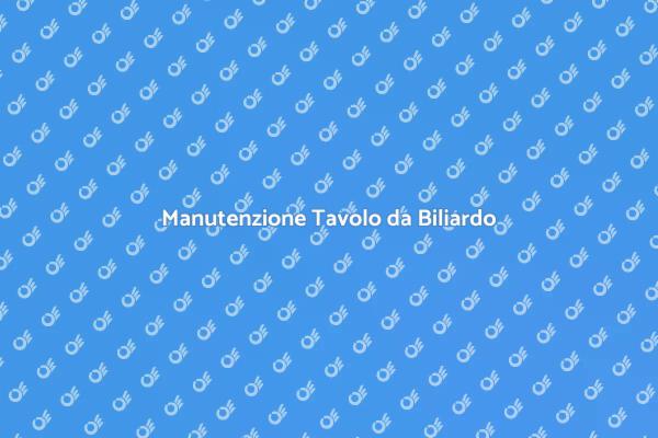 Rinnova il Tuo Tavolo da Biliardo