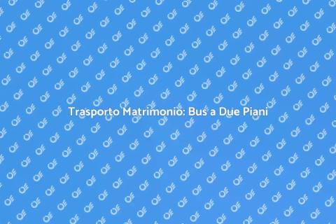 Affittare un Bus a Due Piani Matrimonio
