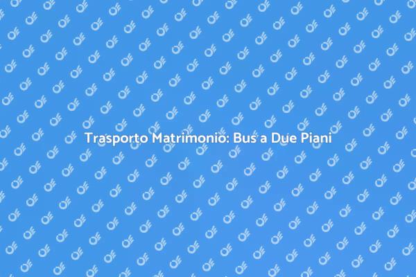 Rendi Unico il Tuo Matrimonio con un Bus