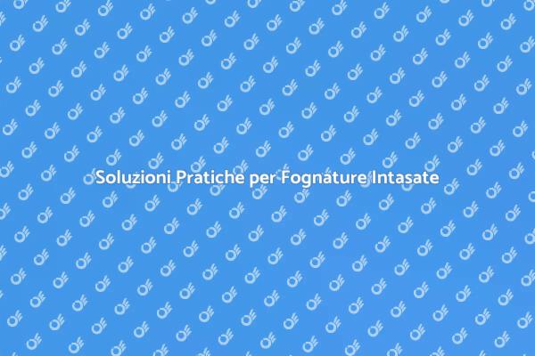 Come Risolvere Ostruzione Fognaria