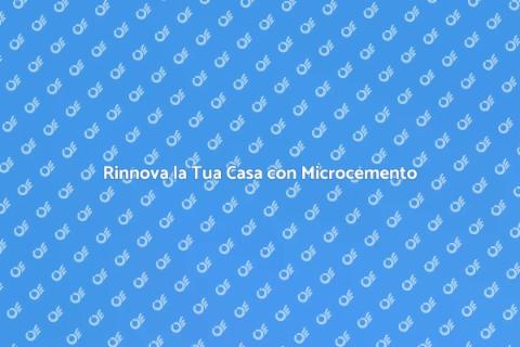 Pavimento in Microcemento Elegante