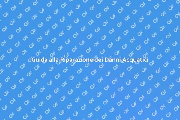 Risolvi i Danni Causati dall'Acqua