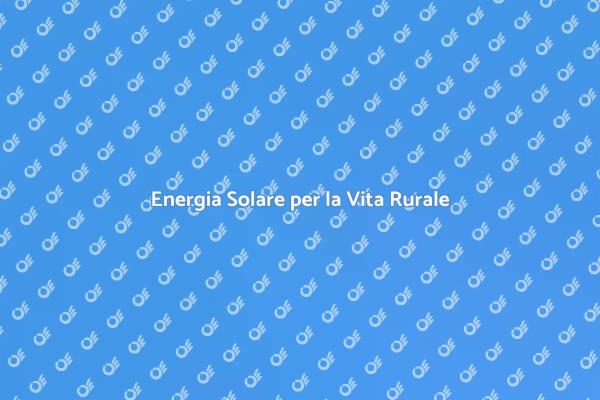 Installazione Fotovoltaica Fuori Rete