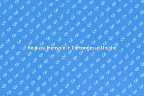 Mensole in Cartongesso Su Misura