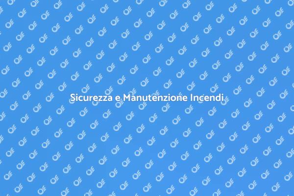 Manutenzione Rivelatori di Incendi