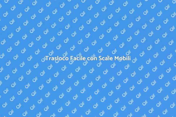 Guida al Trasloco con Scale Mobili