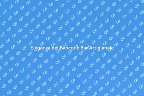 Bancone Bar: Struttura Lavorata a Mano