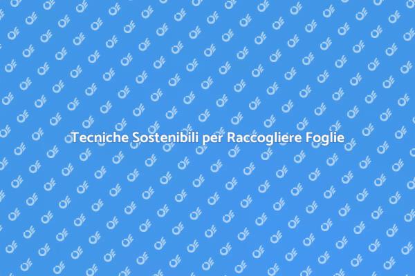 Raccogliere Foglie: Guida all'Autunno