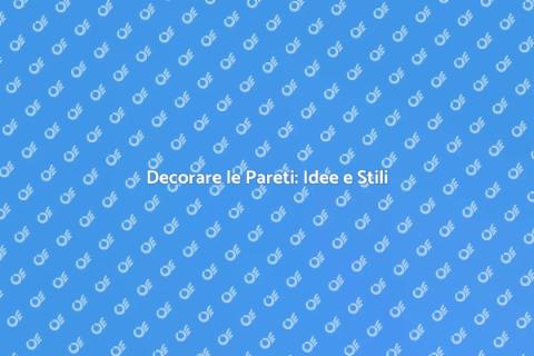 Ornamenti per Pareti di Casa