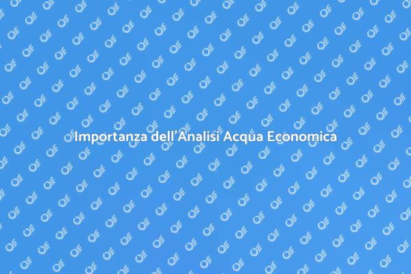 Perché Analizzare l'Acqua è Fondamentale
