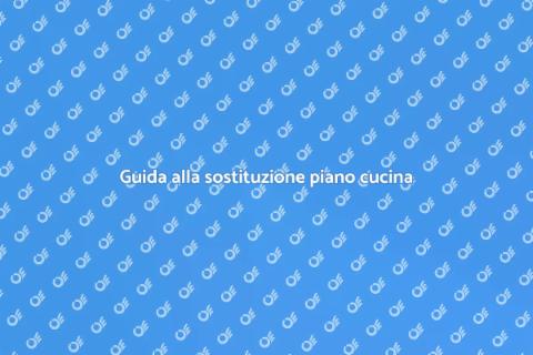 Sostituire un piano cucina danneggiato