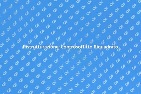 Controsoffitto in Cartongesso Riquadrato