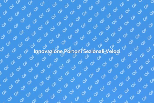 Portone Sezionale: Velocità e Design