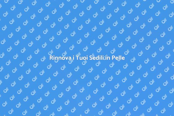 Ristruttura i Sedili in Pelle