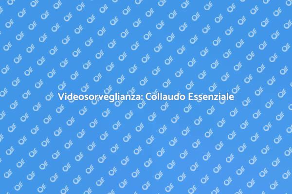 Collaudo Videosorveglianza: Guida Pratica
